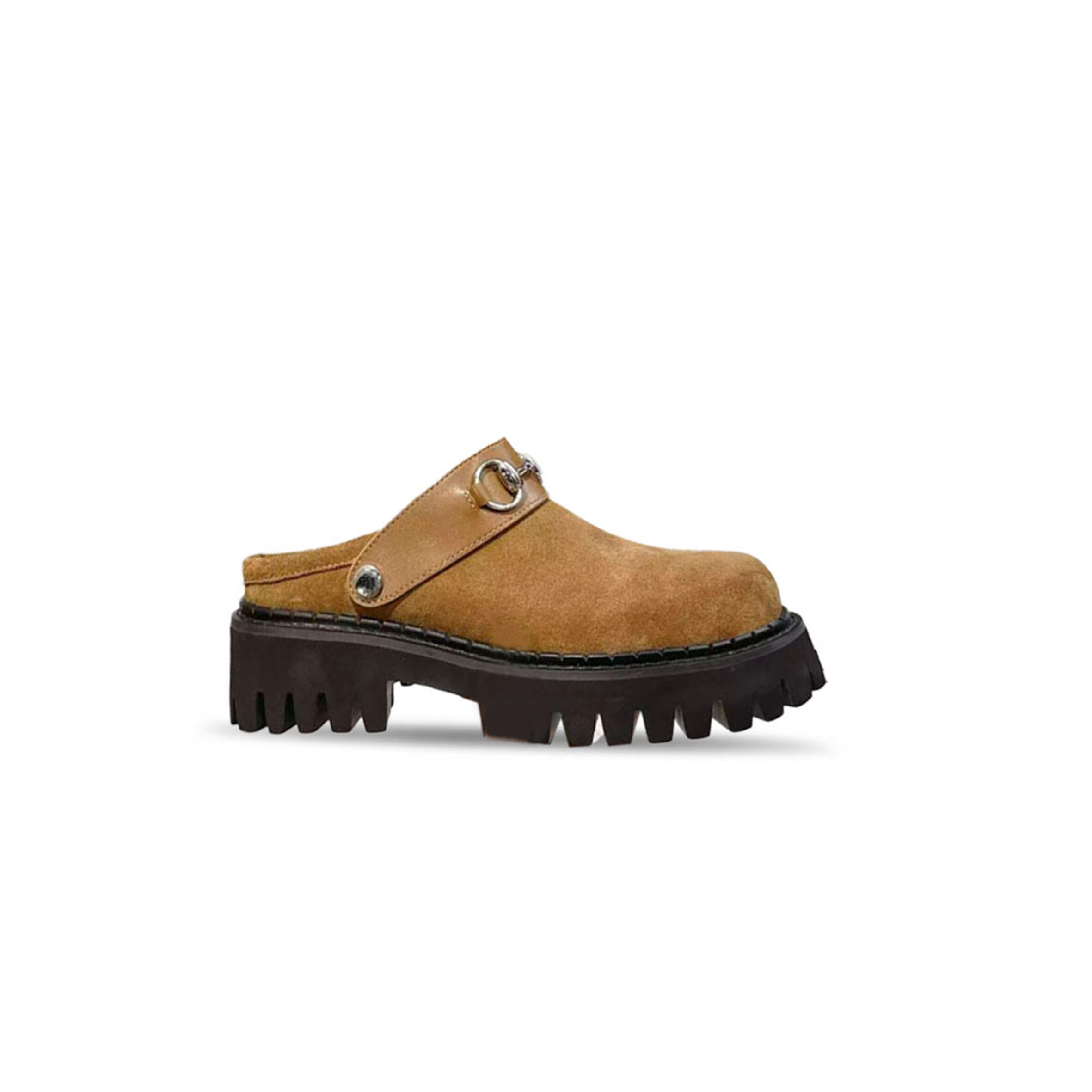 GUCCI WOMEN'S MULE WITH HORSEBIT IN SUEDE 835829